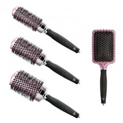 Kartáč Olivia Garden sada NanoThermic ThinkPink 2019
