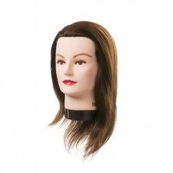 Cvičná hlava Lucy přírodní vlasy 20 - 30 cm 04910
