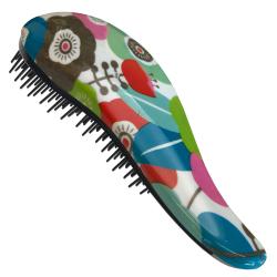 Kartáč rozčesávací detangler retro květy