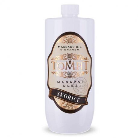 Masážní olej TOMFIT skořice 1000 ml