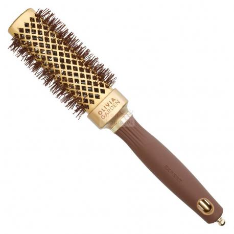 Kartáč Olivia Garden Expert Shine Gold&Brown 30 mm čtverec