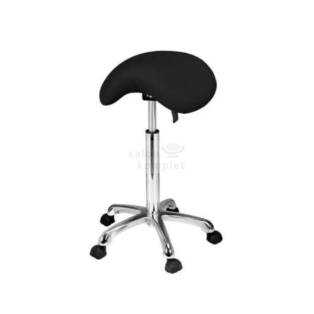 Židle kosmetická sedlo 1022A černá