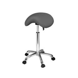 Židle kosmetická sedlo 1022A šedá