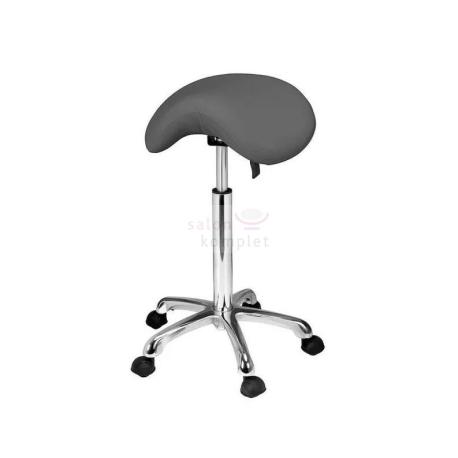 Židle kosmetická sedlo 1022A šedá
